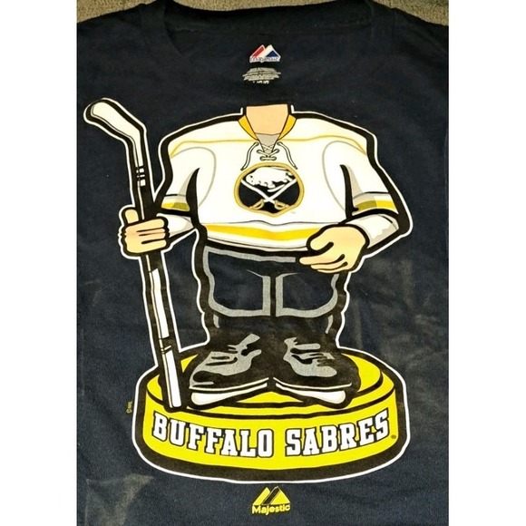 Majestic Other - Majestic Mens Lg Buffalo Sabres Navy Short Sleeve Tee Never Worn Hockey NHL